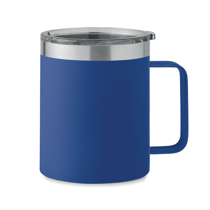 Kubek termiczny 300 ml z recyklingowanej stali nierdzewnej | Eco Cup - Niebieski